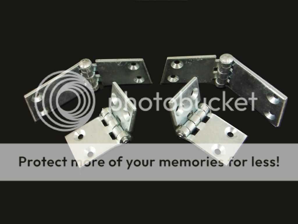 1928 1929 Ford Model A Open Car Door Hinges, Zinc Plated, Roadster